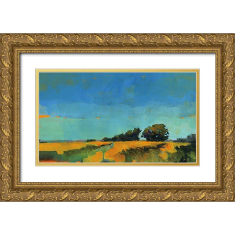 Oblique Illumination Gold Ornate Wood Framed Art Print with Double Matting by Bailey, Paul