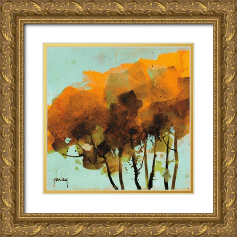 Seven Trees Gold Ornate Wood Framed Art Print with Double Matting by Bailey, Paul