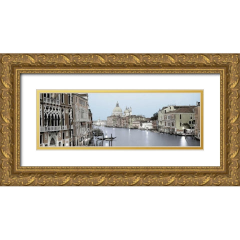 Evening on the Grand Canal Gold Ornate Wood Framed Art Print with Double Matting by Blaustein, Alan