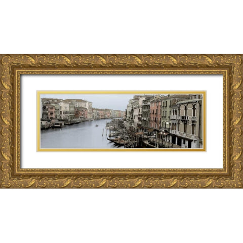 Morning on the Grand Canal Gold Ornate Wood Framed Art Print with Double Matting by Blaustein, Alan