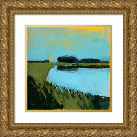 Still Waters Gold Ornate Wood Framed Art Print with Double Matting by Bailey, Paul
