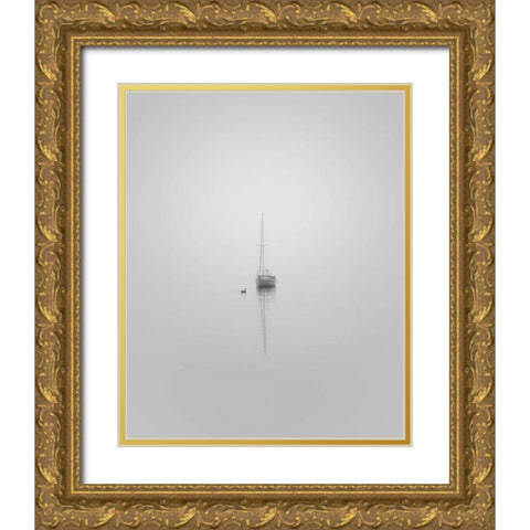 Companions Gold Ornate Wood Framed Art Print with Double Matting by Bell, Nicholas