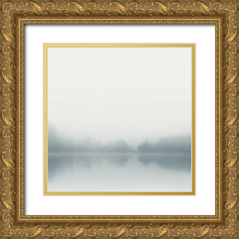 Distant Shore Gold Ornate Wood Framed Art Print with Double Matting by Bell, Nicholas