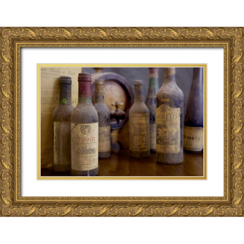 Antico Cantina Toscana Gold Ornate Wood Framed Art Print with Double Matting by Blaustein, Alan