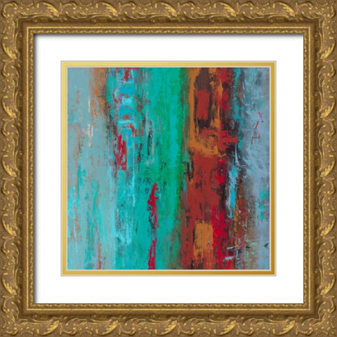 Primal Numbers Gold Ornate Wood Framed Art Print with Double Matting by Bothne, Janet
