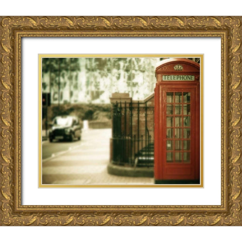 Mile End Gold Ornate Wood Framed Art Print with Double Matting by Bevan, Keri