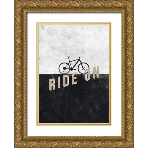 Ride On Gold Ornate Wood Framed Art Print with Double Matting by Beer, Hannes