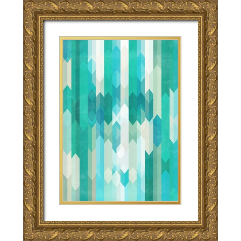 Skull Experiment I Gold Ornate Wood Framed Art Print with Double Matting by Beer, Hannes