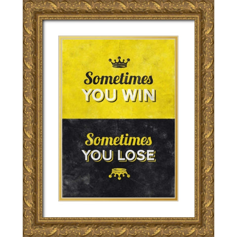 Sometimes Gold Ornate Wood Framed Art Print with Double Matting by Beer, Hannes