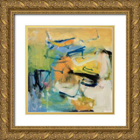 All That Jazz I Gold Ornate Wood Framed Art Print with Double Matting by Blalock, Clara