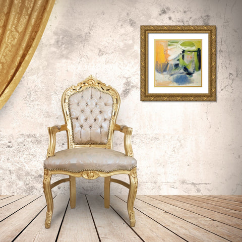 All That Jazz II Gold Ornate Wood Framed Art Print with Double Matting by Blalock, Clara