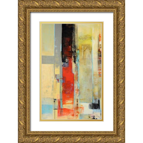 30 Serie Vertigo Gold Ornate Wood Framed Art Print with Double Matting by Benedicto, Ines