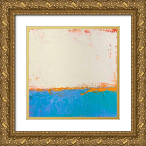 Calm Seas Gold Ornate Wood Framed Art Print with Double Matting by Bishop, Don
