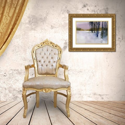 Standing By Gold Ornate Wood Framed Art Print with Double Matting by Bailey, Paul