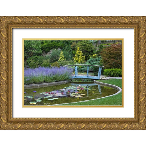 Serenity Gold Ornate Wood Framed Art Print with Double Matting by Burdick, Chuck