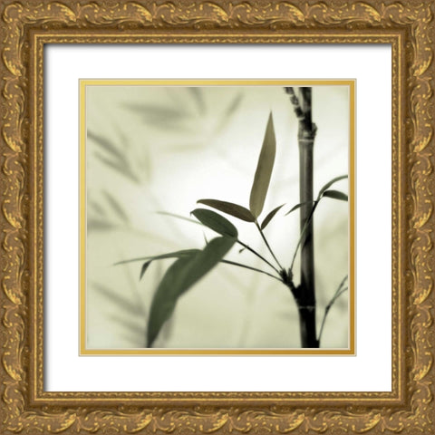 Bamboo #1 Gold Ornate Wood Framed Art Print with Double Matting by Blaustein, Alan