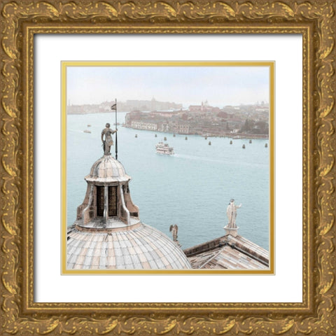 San Giorgio Maggiore Duomo Gold Ornate Wood Framed Art Print with Double Matting by Blaustein, Alan