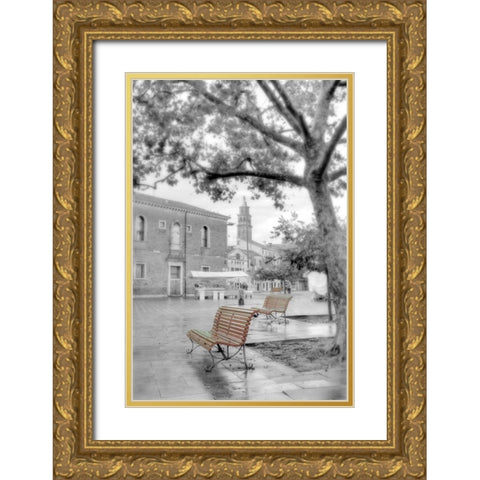 Campo Santa Margherita #1 Gold Ornate Wood Framed Art Print with Double Matting by Blaustein, Alan