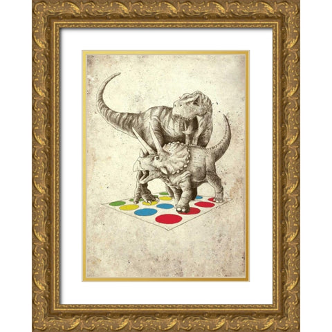 The Ultimate Battle Gold Ornate Wood Framed Art Print with Double Matting by Buxton, Michael