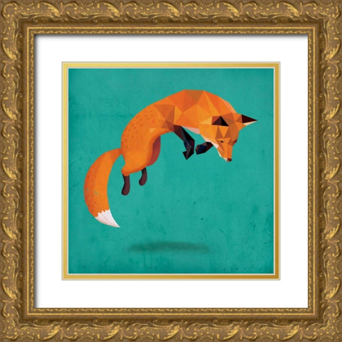 Transition Gold Ornate Wood Framed Art Print with Double Matting by Buxton, Michael