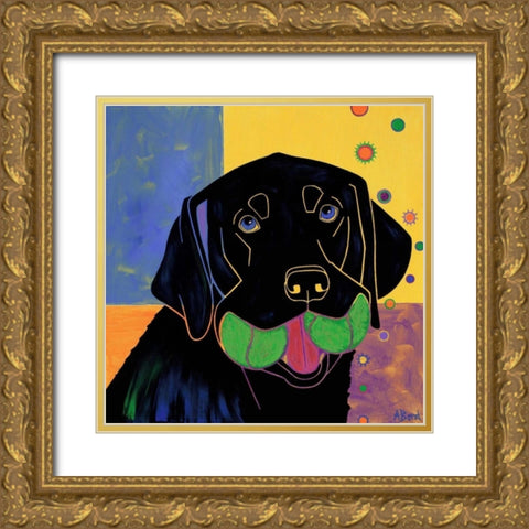 Baller Gold Ornate Wood Framed Art Print with Double Matting by Bond, Angela