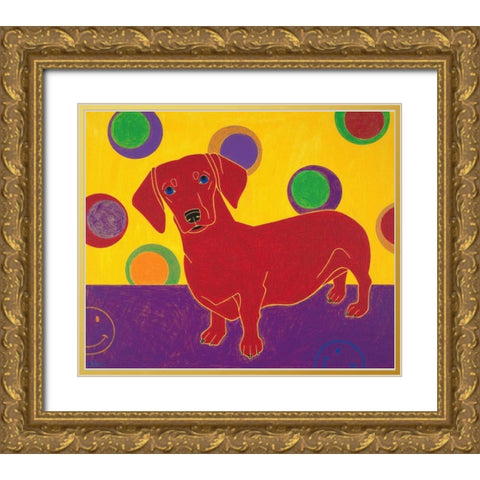 Foot Long Fun III Gold Ornate Wood Framed Art Print with Double Matting by Bond, Angela