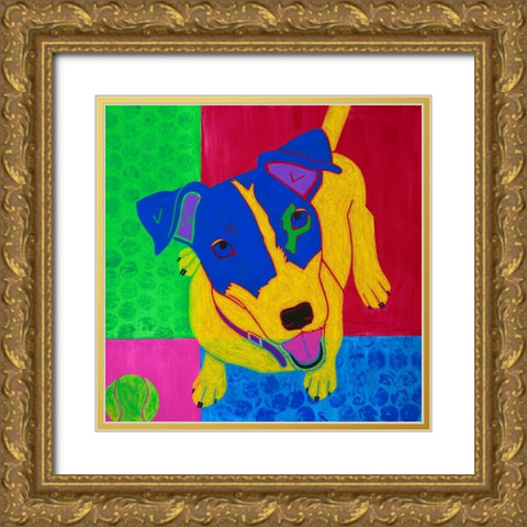 Just Jack Gold Ornate Wood Framed Art Print with Double Matting by Bond, Angela