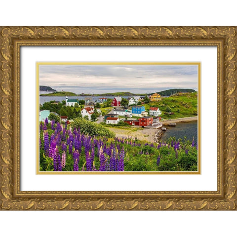 Outport Gold Ornate Wood Framed Art Print with Double Matting by Burdick, Chuck