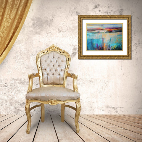 Soft Morning Light Gold Ornate Wood Framed Art Print with Double Matting by Boyce, Kate