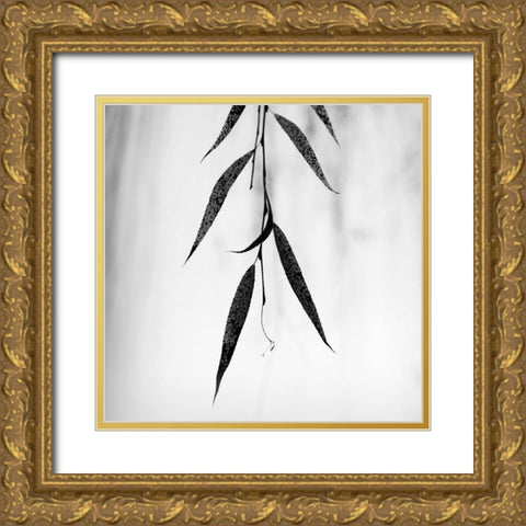 Willow Print No. 2 Gold Ornate Wood Framed Art Print with Double Matting by Bell, Nicholas