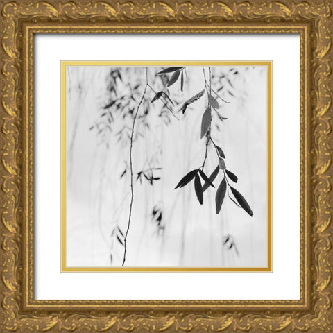 Willow Print No. 3 Gold Ornate Wood Framed Art Print with Double Matting by Bell, Nicholas