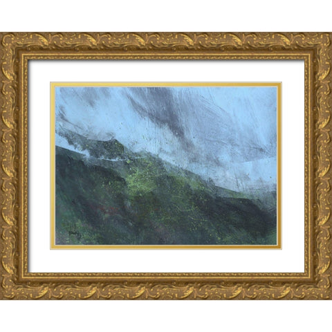 Mountain Rain Gold Ornate Wood Framed Art Print with Double Matting by Bailey, Paul