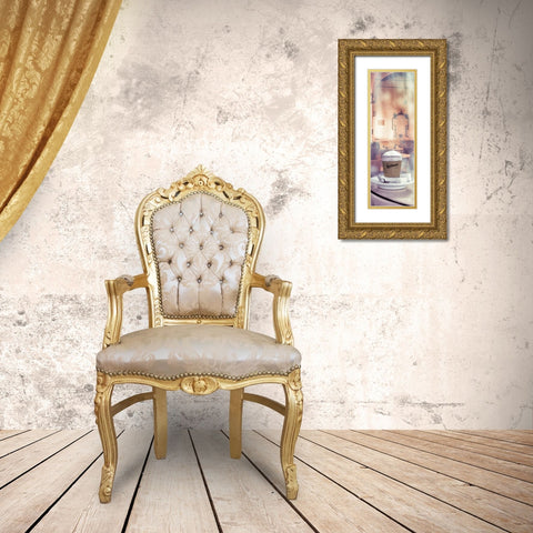 Caffe Macchiato Lucca #2 Gold Ornate Wood Framed Art Print with Double Matting by Blaustein, Alan