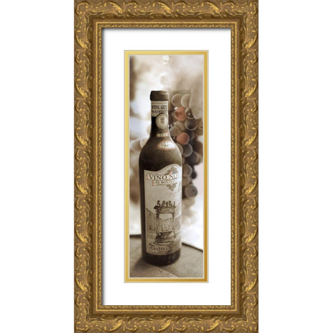 Montepulciano Vineyard #1 Gold Ornate Wood Framed Art Print with Double Matting by Blaustein, Alan