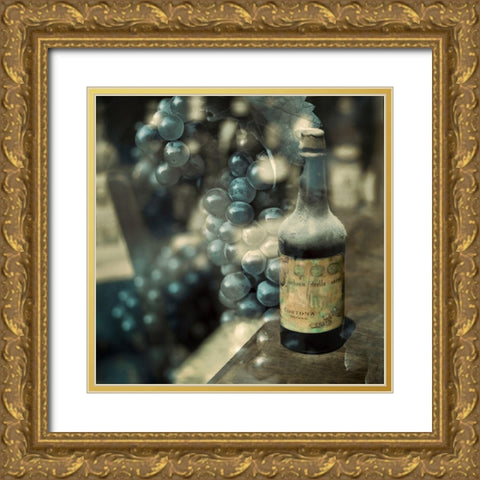 Tuscan Caffe #1 Gold Ornate Wood Framed Art Print with Double Matting by Blaustein, Alan