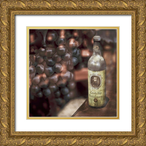 Tuscan Caffe #4 Gold Ornate Wood Framed Art Print with Double Matting by Blaustein, Alan