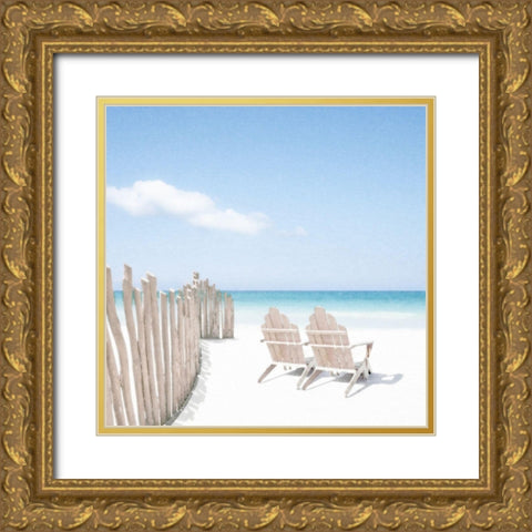 Zen No. 1 Gold Ornate Wood Framed Art Print with Double Matting by Bay, Noah
