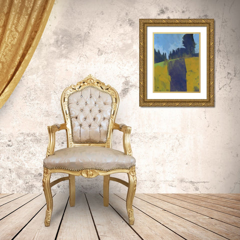 Firebreak Gold Ornate Wood Framed Art Print with Double Matting by Bailey, Paul