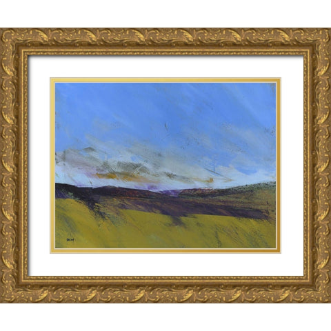 Upland Undulation Gold Ornate Wood Framed Art Print with Double Matting by Bailey, Paul