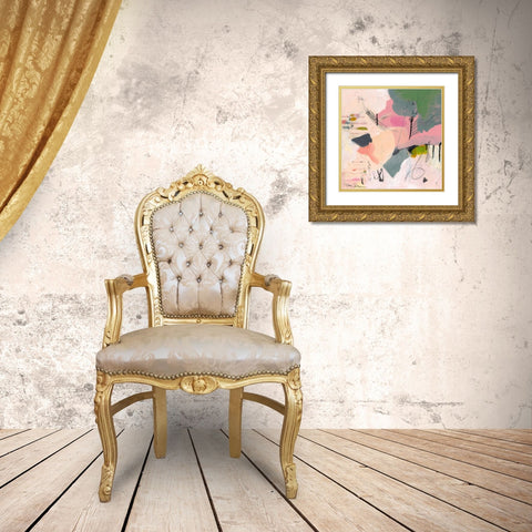 Sylvan Zephyr No. 1 Gold Ornate Wood Framed Art Print with Double Matting by Beer, Pamela K.