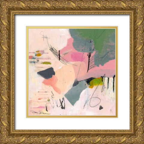 Sylvan Zephyr No. 1 Gold Ornate Wood Framed Art Print with Double Matting by Beer, Pamela K.