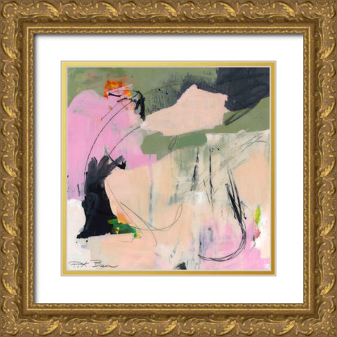 Sylvan Zephyr No. 2 Gold Ornate Wood Framed Art Print with Double Matting by Beer, Pamela K.