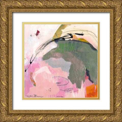 Sylvan Zephyr No. 3 Gold Ornate Wood Framed Art Print with Double Matting by Beer, Pamela K.