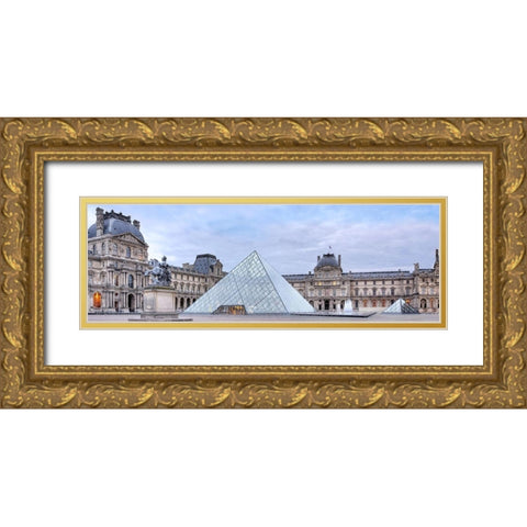 Louve Vista du Matin No. 1 Gold Ornate Wood Framed Art Print with Double Matting by Blaustein, Alan
