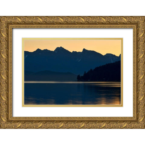Peaceful Majesty Gold Ornate Wood Framed Art Print with Double Matting by Burdick, Chuck