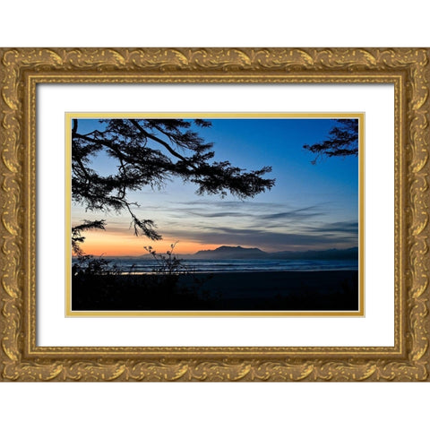 Distant Shores Gold Ornate Wood Framed Art Print with Double Matting by Burdick, Chuck