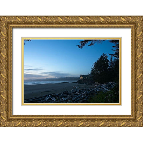 Home At Last Gold Ornate Wood Framed Art Print with Double Matting by Burdick, Chuck