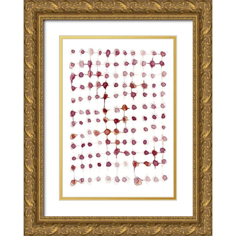 Woven Gold Ornate Wood Framed Art Print with Double Matting by Binkin, Lesia