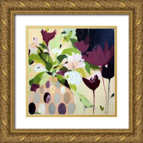 Amelia Gold Ornate Wood Framed Art Print with Double Matting by Beer, Pamela K.