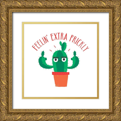 Extra Prickly Gold Ornate Wood Framed Art Print with Double Matting by Buxton, Michael